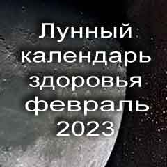 Лунный календарь здоровья на февраль 2023 года физические нагрузки для здоровья и красоты по лунным дня календаря.
