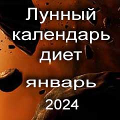Диета для похудения на январь 2024 года, меню для правильного питания на каждый день по лунному календарю.