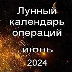 Лунный календарь операций на июнь 2024 года, хирургические вмешательства в благоприятные дни по лунным дням месяца.