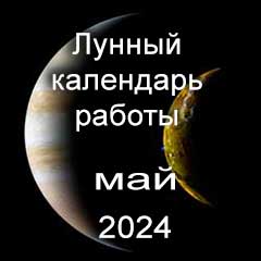 Смена работы по лунному календарю май 2024 года