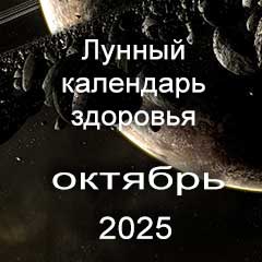 Лунный календарь здоровья на октябрь 2025 года нагрузки и процедуры для красоты тела.