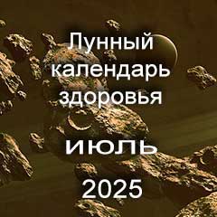 Лунный календарь здоровья и красоты на июль 2025 года