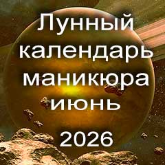 Лунный календарь маникюра на июнь 2026 года