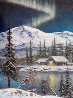 Предзимье. Картина из каменной крошки художник Кувшинов В.Н.